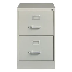 Clearance 2-Drawer Vertical File Cabinet, Legal Size, Lockable, 28.37"H x 18"W x 25"D, Light Gray (14414) File Cabinets