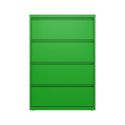HL10000 Series 4-Drawer Lateral File Cabinet, Locking, Letter/Legal, Screaming Green, 36" (24256) File Cabinets