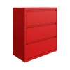 HL10000 Series 3-Drawer Lateral File Cabinet, Locking, Letter/Legal, Lava Red, 36" (24252) File Cabinets