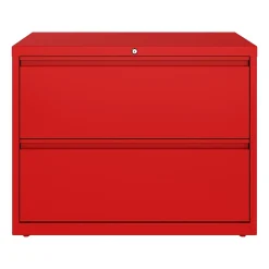 Best HL10000 Series 2-Drawer Lateral File Cabinet, Locking, Letter/Legal, Lava Red, 36" (24249) File Cabinets