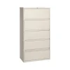 HL10000 Series 5-Drawer Lateral File Cabinet, Locking, Letter/Legal, Putty, 36" (17901) File Cabinets