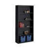 Hot HL8000 Series 72"H 5-Shelf Bookcase with Adjustable Shelves, Black Steel (21996) Bookcases