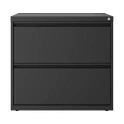 Clearance Lateral 101 2-Drawer Lateral File Cabinet, Letter/Legal Size, Lockable, 27.75"H x 30"W x 17.63"D, Charcoal (24084) File Cabinets
