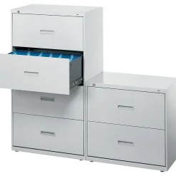 Best 2 Drawers Lateral File Cabinet, Letter/Legal, Putty, 30"W (BSX432LL) File Cabinets