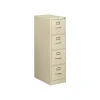 Clearance 510 Series 4 Drawer Vertical File Cabinet, Letter Size, Lockable, 52"H x 15"W x 25"D, Putty (514PL) File Cabinets