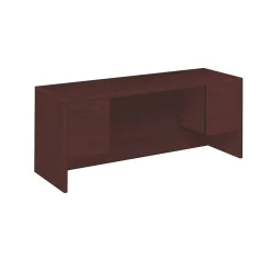Clearance 10500 Series Credenza with Kneespace, 2 Box/2 File Drawers, 72"W, Mahogany Finish Office Desks