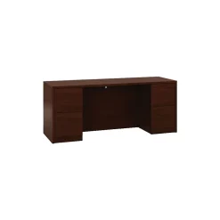 Clearance ® 10500 Series Double Credenza, Mahogany, 29 1/2"H x 72"W x 24"D (H105900NN) Computer Desks
