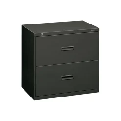 Outlet 400 Series 2-Drawer Lateral File Cabinet, Letter/Legal Size, Lockable, 28.375"H x 30"W x 19.25"D, Charcoal (432LS) File Cabinets