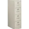 Best 510 Series 4-Drawer Vertical File Cabinet, Letter Size, Lockable, 51.97"H x 15"W x 25"D, Light Gray (H514.P.Q) File Cabinets