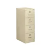 310 Series 4-Drawer Vertical File Cabinet, Legal Size, Lockable, 52"H x 18.25"W x 26.5"D, Putty (314CPL) File Cabinets