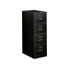 New 310 Series 4-Drawer Vertical File Cabinet, Legal Size, Lockable, 52"H x 18.25"W x 26.5"D, Black (314CPP) File Cabinets