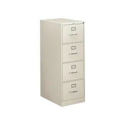 Hot 310 Series 4-Drawer Vertical File Cabinet, Legal Size, Lockable, 52"H x 18.25"W x 26.5"D, Light Gray (314CPQ) File Cabinets