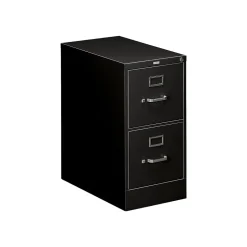 Best 510 Series 2-Drawer Vertical File Cabinet, Locking, Letter, Black, 25"D (512PP) File Cabinets