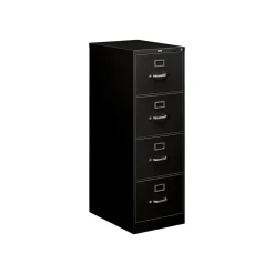 Hot 510 Series 4-File Drawers Vertical File Cabinet, Legal Size, Lockable, 51.97"H x 18.27"W x 25"D, Black (514CPP) File Cabinets