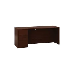 ® 10500 Series Left Credenza, Mahogany, 29 1/2"H x 72"W x 24"D Computer Desks