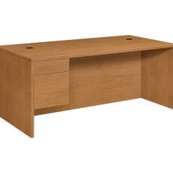 Outlet 10500 Series Left Pedestal Desk 72"W, Harvest, 29 1/2"H x 72"W x 36"D Office Desks