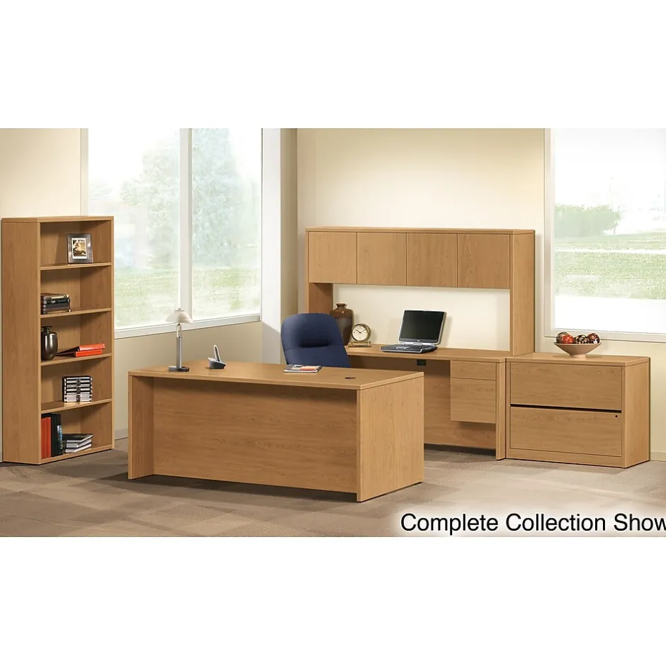 Outlet 10500 Series Left Pedestal Desk 72"W, Harvest, 29 1/2"H x 72"W x 36"D Office Desks