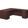 10500 Series L-Station, Left, Mahogany Finish (H105LL7236N) L-Desks