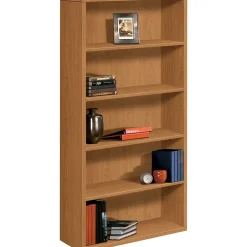 Best ® 10500 Series 5-Shelf Bookcase, 71"H x 36"W x 13 1/8"D, Harvest (105535CC) Bookcases