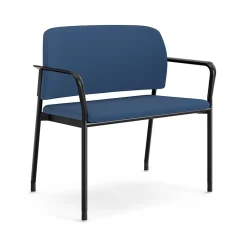 Clearance Accommodate Vinyl Upholstered Bariatric Stacking Chair, Blue/Textured Charcoal (HSB50.F.E.SX04.P7A) Folding & Stacking