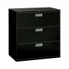 Hot Brigade 600 Series 3-Drawer Lateral File Cabinet, Locking, Letter/Legal, Black, 42"W (H693.L.P) File Cabinets