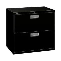 Hot Brigade 600 Series 2-Drawer Lateral File Cabinet, Locking, Letter/Legal, Black, 30"W (H672.L.P) File Cabinets