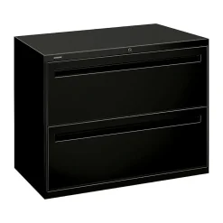 Hot Brigade 700 Series 2-Drawer Lateral File Cabinet, Locking, Letter/Legal, Black, 36"W (H782LP) File Cabinets