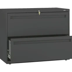 Brigade 700 Series 2-Drawer Lateral File Cabinet, Locking, Charcoal, Letter/Legal, 36"W (H782.L.S) File Cabinets