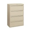 Sale Brigade 700 Series 4-Drawer Lateral File Cabinet, Locking, Putty/Beige, Letter/Legal, 36"W (H784.L.L) File Cabinets