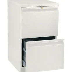 New Brigade 2-Drawer Mobile Vertical File Cabinet, Letter Size, Lockable, 28"H x 15"W x 20"D, Putty (H33820RL) File Cabinets