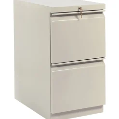 Best Brigade 2-Drawer Mobile Vertical File Cabinet, Letter Size, Lockable, 28"H x 15"W x 23"D, Putty (33823RL) File Cabinets