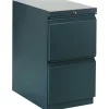 Outlet Brigade 2-Drawer Mobile Vertical File Cabinet, Letter Size, Lockable, 28"H x 15"W x 23"D, Charcoal (H33823RS) File Cabinets