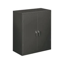 Outlet ® Brigade® Steel Storage Cabinet, Assembled, 42Hx36Wx18D", Charcoal (SC1842S) Storage Cabinets