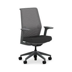 Best Cipher Mesh/Fabric Swivel Task Chair, Black/Charcoal (HCFRT.STC.H.S.IC.CU10.TC00.AL.ST.SB.S) Office Chairs