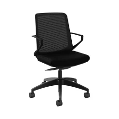 Online Cliq Polyester Swivel Task Chair, Black/Centurion Black (CLQIMCU10T) Office Chairs