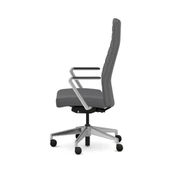 Sale Cofi Fabric Swivel Executive Chair, Graphite/Polished Aluminum (HCFEU.W0.STC.P.H.UR93.CHSTC09.PA) Office Chairs
