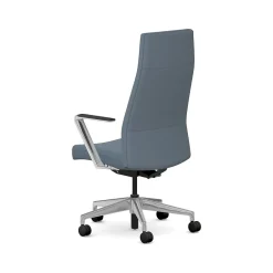 Online Cofi Fabric Swivel Executive Chair, Nimbus/Polished Aluminum (HCFEU.W0.STC.P.H.UR93.CHSTC09.PA) Office Chairs