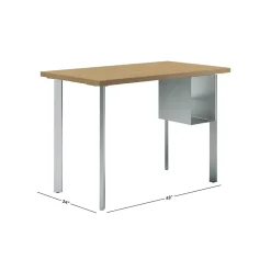 New Coze 42"W Desk w/U-Storage, and Silver (RPL2442N1P6S) Office Desks