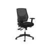 Hot Crio High-Back Task Chair, Mesh Back, Adjustable Arms, Adjustable Lumbar, Black Fabric (BSXVL582ES10T) Office Chairs