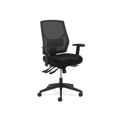 Hot Crio High-Back Task Chair, Mesh Back, Adjustable Arms, Adjustable Lumbar, Black Fabric (BSXVL582ES10T) Office Chairs