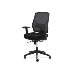 Hot Crio High-Back Task Chair, Mesh Back, Adjustable Arms, Adjustable Lumbar, Black Fabric (BSXVL582ES10T) Office Chairs