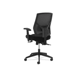 Hot Crio High-Back Task Chair, Mesh Back, Adjustable Arms, Adjustable Lumbar, Black Fabric (BSXVL582ES10T) Office Chairs