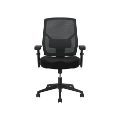 Best Crio High-Back Task Chair, Mesh Back, Adjustable Arms, Adjustable Lumbar, Black Leather (BSXVL581SB11T) Office Chairs