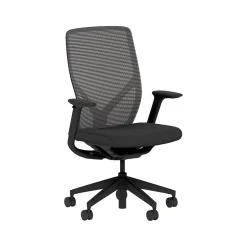 Hot Flexion Fabric/Mesh Swivel Task Chair, Black (HFXT1.F0.STC.A.H.IM.CU10.NL.SB.T) Office Chairs