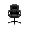 Online High-Back Chair, Fixed Arms, Black Vinyl (BSXVL402EN11) Office Chairs