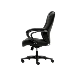 Online High-Back Chair, Fixed Arms, Black Vinyl (BSXVL402EN11) Office Chairs