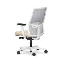 Best Ignition 2.0 Fabric/Mesh Swivel Task Chair, Biscotti/Designer White (HIWMMKD.Y2.A.H.IF.HAML11.DW.SB.DWX) Office Chairs