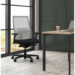 New Ignition 2.0 Mesh Back Fabric Task Chair, Black/Fog (I2M2AFLC10TK) Office Chairs