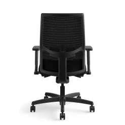 Discount Ignition 2.0 Mesh/Vinyl Mid-Back Task Chair, Adjustable Arms, Black (12M2AMLU10TK) Office Chairs