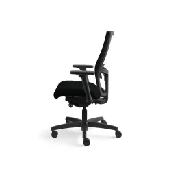Discount Ignition 2.0 Mesh/Vinyl Mid-Back Task Chair, Adjustable Arms, Black (12M2AMLU10TK) Office Chairs